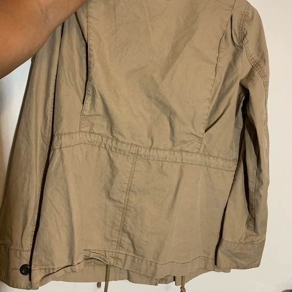 Tan Army Jacket with Patches - Picture 2 of 4